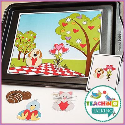 Teaching Talking Valentine's Day Preschool Language Activities for Speech Therapy
